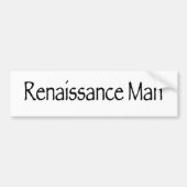 Renaissance Man Bumpersticker (Voorkant)