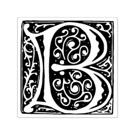 Renaissance middeleeuwse letter B monogram Zelfinktende Stempel