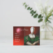 RENAISSANCE MODE THEATRICAL COSTUME DESIGNER VISITEKAARTJE (Staand voorkant)