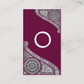 RENAISSANCE Monogram 1 rood Visitekaartje (Achterkant)