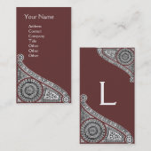 RENAISSANCE Monogram 1 Visitekaartje (Voorkant / Achterkant)