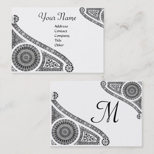 RENAISSANCE Monogram 2 Visitekaartje (Voorkant / Achterkant)