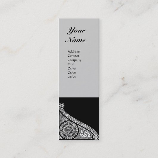 RENAISSANCE MONOGRAM MINI VISITEKAARTJE (Voorkant)