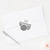 RENAISSANCE MONOGRAM RONDE STICKER (Envelop)