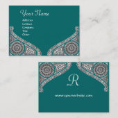 RENAISSANCE MONOGRAM VISITEKAARTJE (Voorkant / Achterkant)