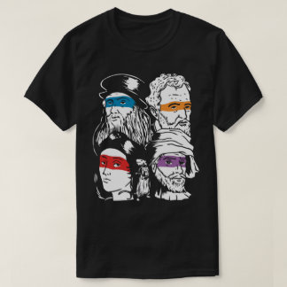 Renaissance Ninja Artists Poster Style Pop Art T-shirt