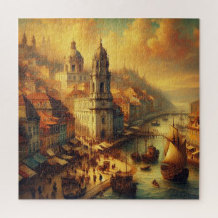 Renaissance olieverfschilderij legpuzzel