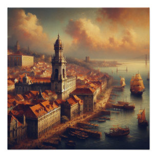 Renaissance olieverfschilderij perfect poster