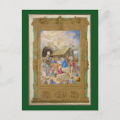 RENAISSANCE PEINTURE DE LA NATIVITÉ COMME CARTE DE (Devant)