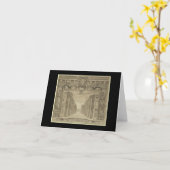 Renaissance-podiumontwerp Kaart (Gele Bloem)