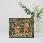 Renaissance royal on horseback briefkaart (Staand voorkant)