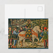 Renaissance royal on horseback briefkaart (Voorkant / Achterkant)