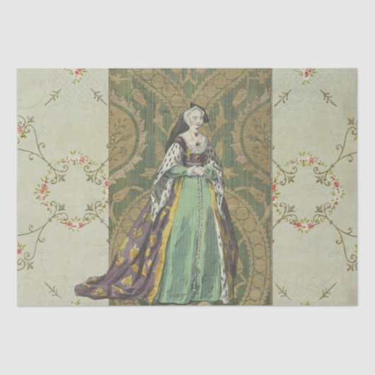 Renaissance Royalty-ontkoppelde-weefselpapier Tissuepapier (Voorkant)