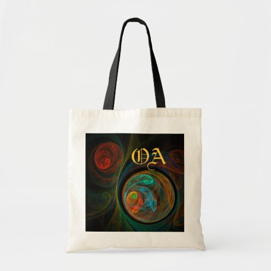 Renaissance Sac Monogramme Art Abstrait (Devant)
