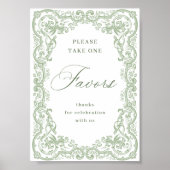 Renaissance  Sage Green geeft de voorkeur aan een  Poster (Voorkant)