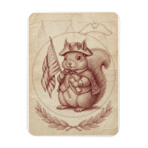 Renaissance Sanguine Patriottische Eekhoornkaart