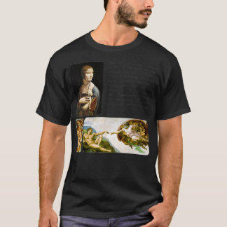 renaissance schilderijen filosofie t-shirt