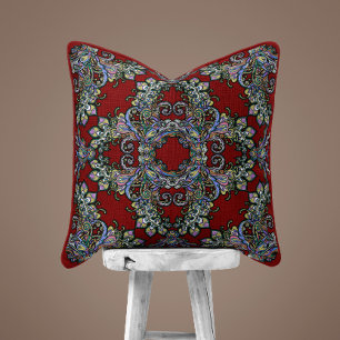 Renaissance  Sierkussen - Deep Red