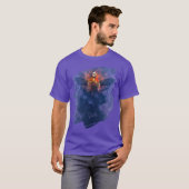 Renaissance. Squelette avec ailes levant T-shirt (Devant entier)