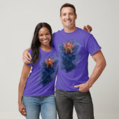 Renaissance. Squelette avec ailes levant T-shirt (Unisexe)