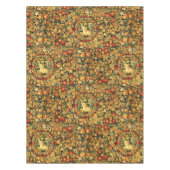 Renaissance Unicorn Amid Fruit & Flowers Pattern Tafelkleed (Voorkant)