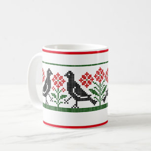 Renaissance Vogels en Bloemen Koffie Mok