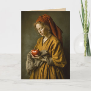 Renaissance vrouw met hart kaart