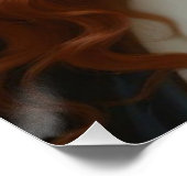 Renaissance vrouw met heldere groene ogen perfect poster (Hoek)