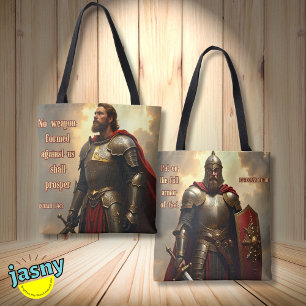 Renaissance wapenrusting van God / AI Art Draagtas