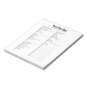 Renale diet Chef Shopping List Pad Notitieblok (Gedraaid)