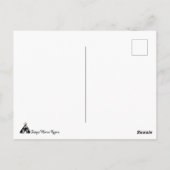 Renar på fjäll vinter briefkaart (Achterkant)