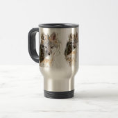 Renard 3 côtés Voyage Mug (Devant gauche)