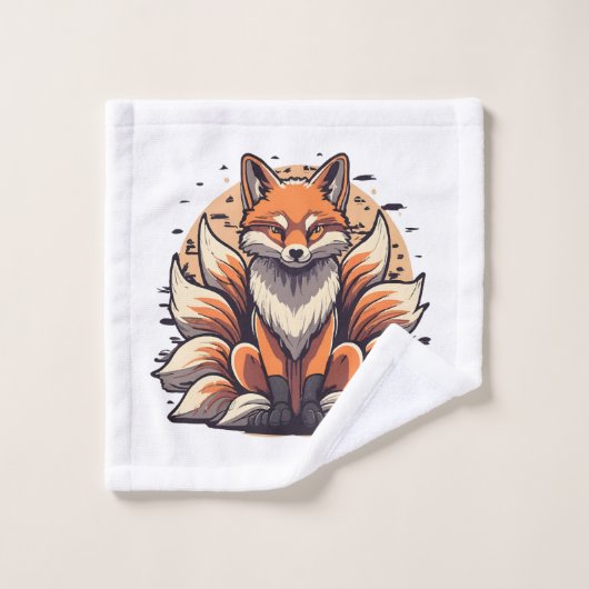 Renard à neuf queues (Gant de toilette)