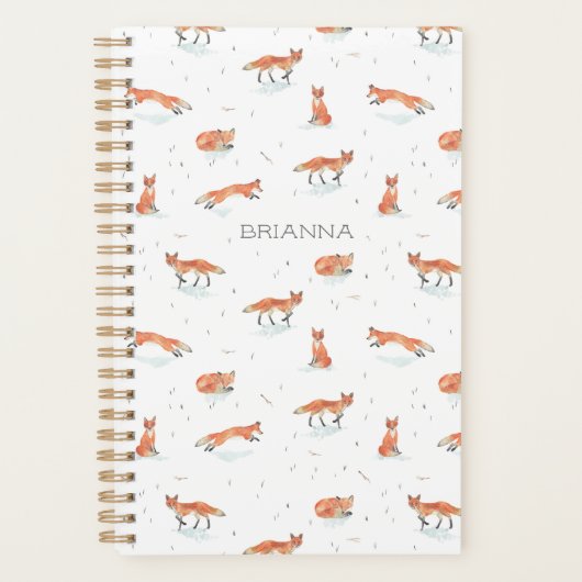 Renard aquarelle personnalisé (Devant)