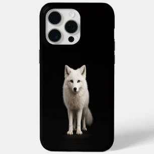 Renard arctique ivoire iPhone 15 Pro Max Noir 4 Lu