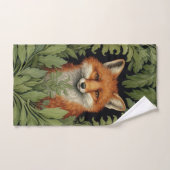 Renard Art nouveau dans la forêt (Serviette à main)