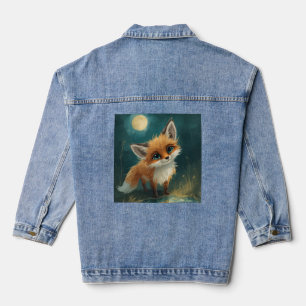 Renard au Clair de Lune, T-Shirt Forêt de Nuit