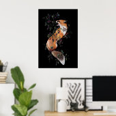 Renard aux Baies et Abeilles- Impression Giclee d' (Bureau à domicile)