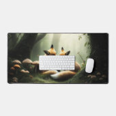 Renard câlin dans une forêt brumeuse  (Clavier et souris)