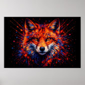 Renard chromatique – Impression d'art mural (Devant)
