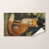 Renard dans la forêt, style Art nouveau (Serviette à main)