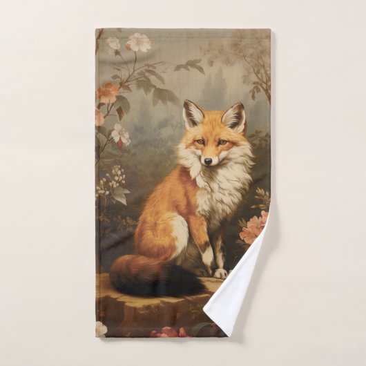 Renard dans la moody forestière Victorian (Serviette à main)
