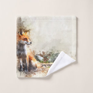 Renard dans la peinture sauvage