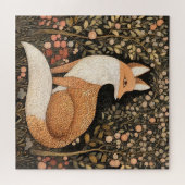 Renard dans le puzzle du jardin (Horizontal)