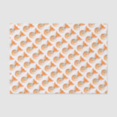 Renard d'aquarelle dans le papier de soie de soie (Recto)