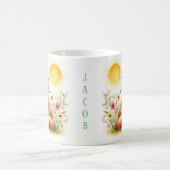 Renard d'aquarelle de printemps - Kid Mug (Centre)