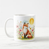 Renard d'aquarelle de printemps - Kid Mug (Gauche)