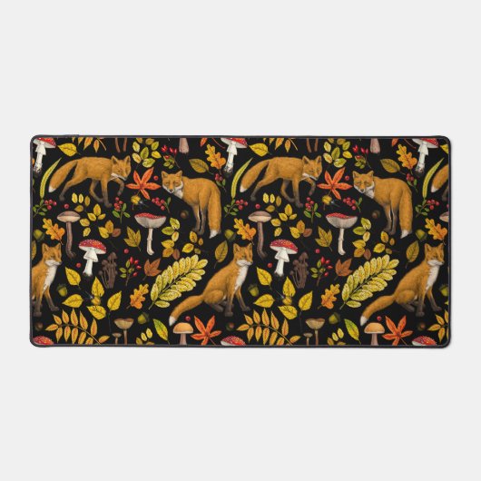 Renard d'automne sur noir (Recto)