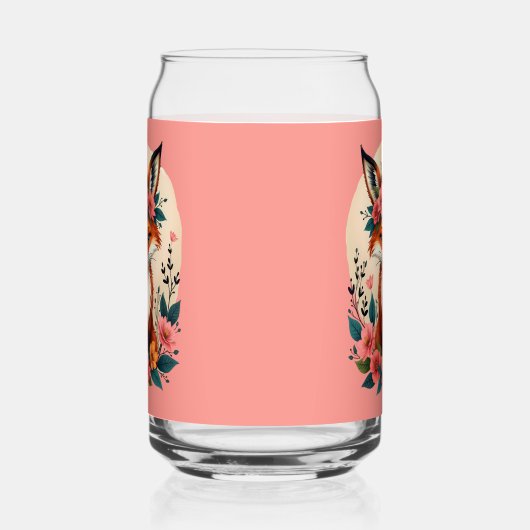 Renard de Boho Whimsical avec forêt de Couronne Fl (Droite)