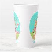 Renard de Noël au café Latte Mug (Devant)